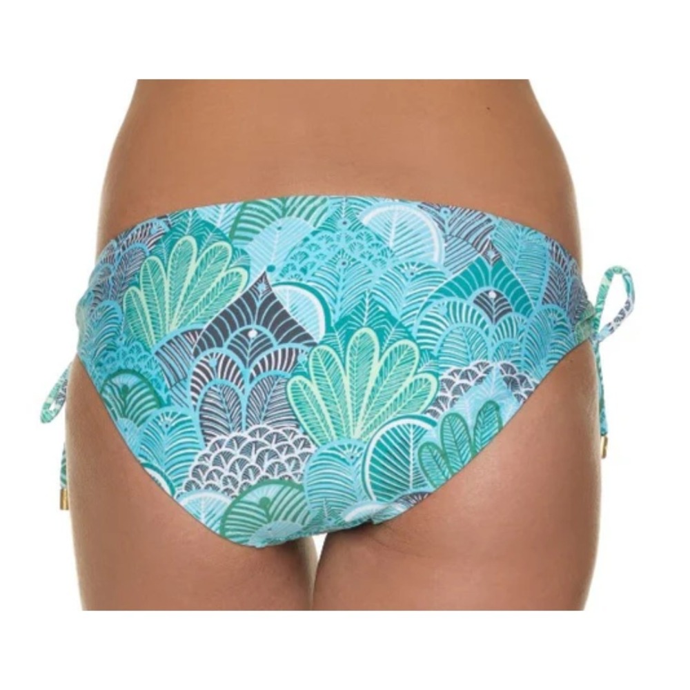 Helen Jon Bikini Swim Set Womens M Blue Dominica Floral Beach Pool Vacation - Picture 10 of 10